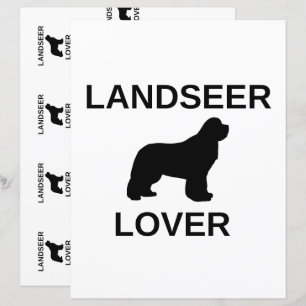 álbum de recortes de amante de landseer de dois la