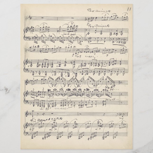 Álbum de Recortes de Decoupage Manuscrito de Músic (Frente)