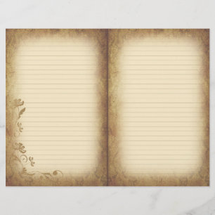 Álbum de recortes do Victorian & papel