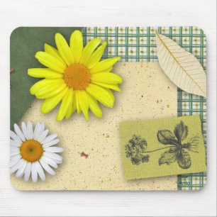 Álbum de recortes floral Mousepad