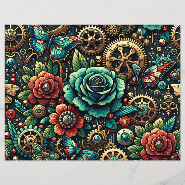 Álbum Temático Steampunk de Duas Faces (Frente)