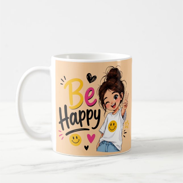 Alça de Arco Derivado Caneca de Café Moderna (Esquerda)