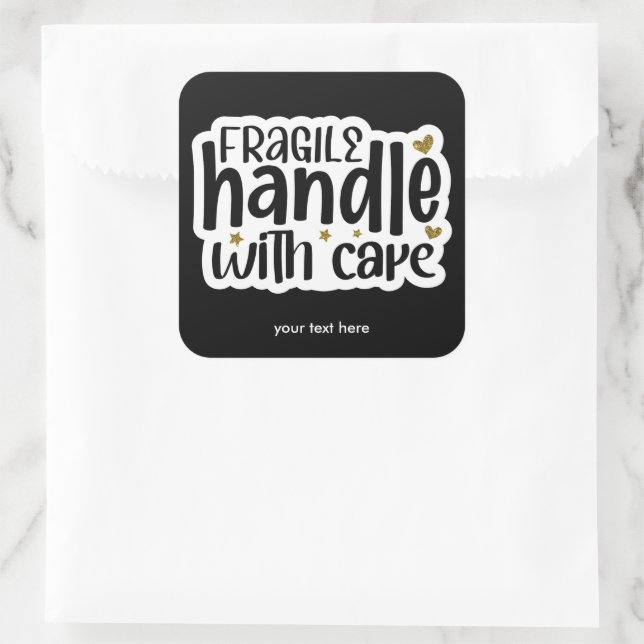 Alça frágil com autocolante (Bolsa)