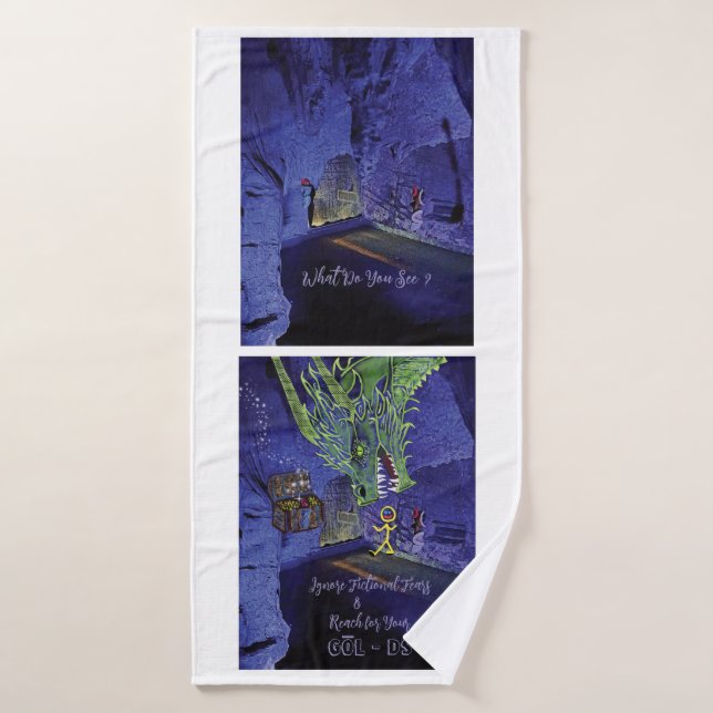 Alcance a sua Toalha de Banho de Objetivos (Toalha de Banho)