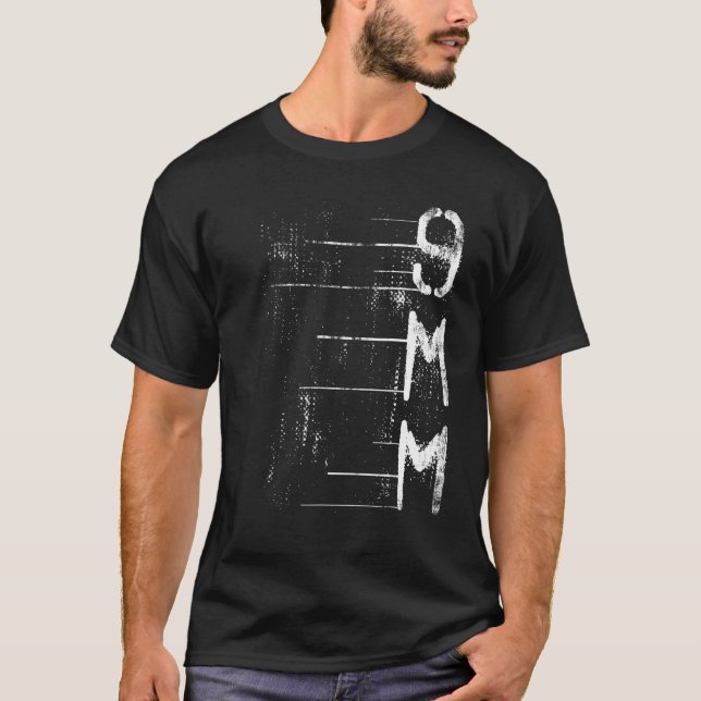 Alcance De Disparo De Camisas De Arma De Arma 9MM  (Frente)