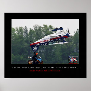 Alcance do sucesso… para ele. Poster inspirador