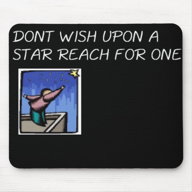 Alcance para as estrelas Mousepad (Frente)