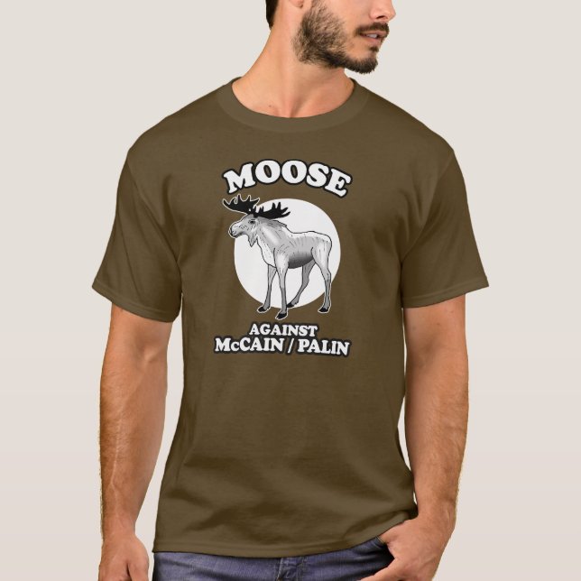 ALCES CONTRA o t-shirt de PALIN (Frente)