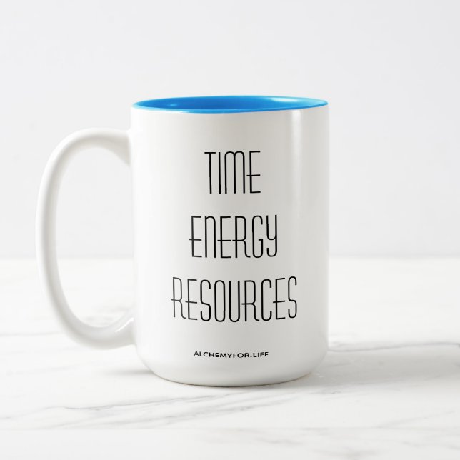 Alchemy for Life - caneca oficial.  Balão de alqui (Esquerda)