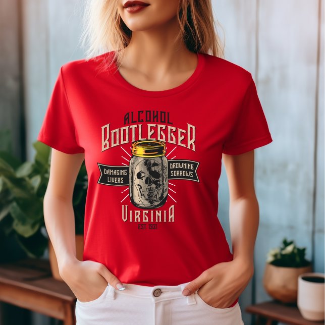 Alcool Bootlegger Virginia T-Shirt (Criador carregado)