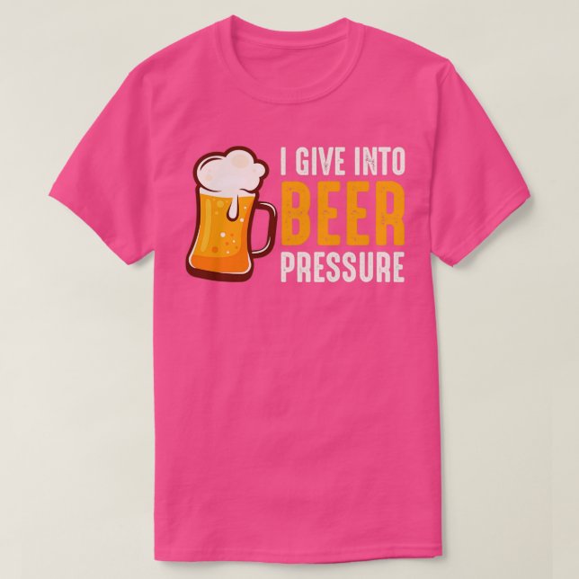 Álcool Eu Cedendo à Pressão da Cerveja Camisa Dive (Frente do Design)