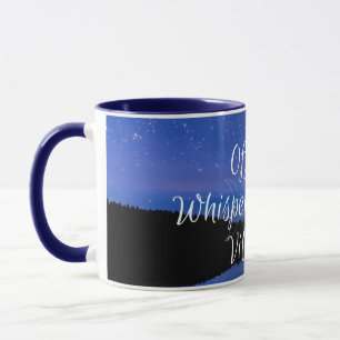 Aldeão de sussurro oficial dos pinhos caneca de 1