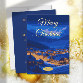 Aldeia de inverno de Natais vintages personalizado