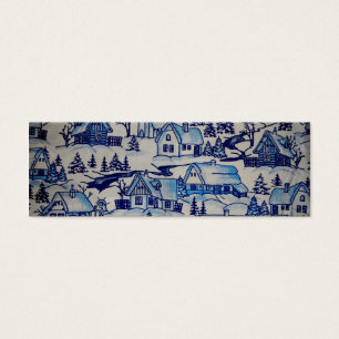 Aldeia de Natal Azul Vintage