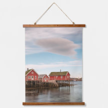 Aldeia de Pesca de Lofoten da Noruega