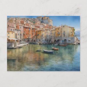 Aldeia Italiana Mediterrânea Cartão Postal