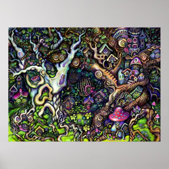 Aldeias de Fada Árvores Marianne O Art Impressão (Frente)
