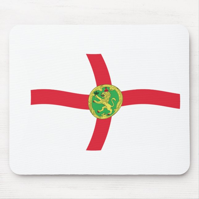 Alderney Bandeira Mousepad (Frente)