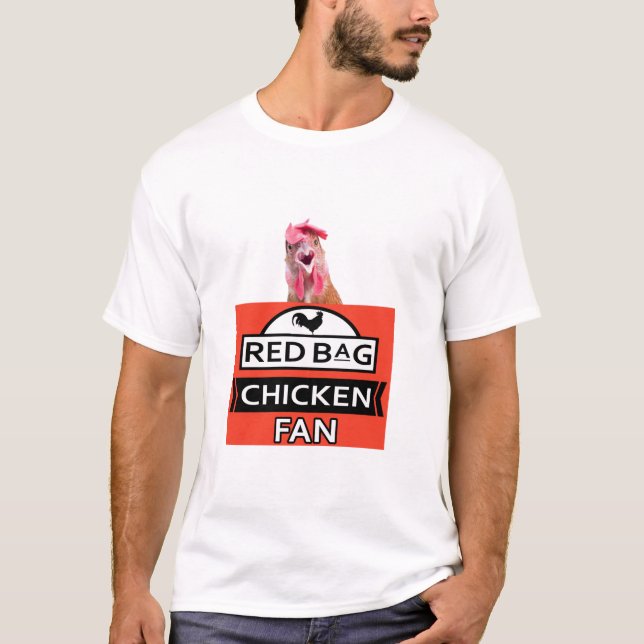 Aldi Red Bag Chicken T-shirt (Frente)