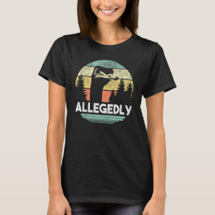 Alegadamente Ostrich T Camisa Engraçada