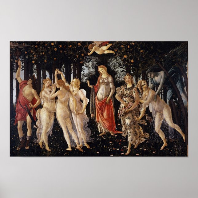 Alegoria da Primavera por Botticelli Impressão (Frente)
