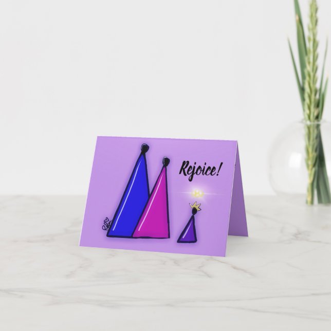 Alegra-te! Cartão de Natal (Frente)