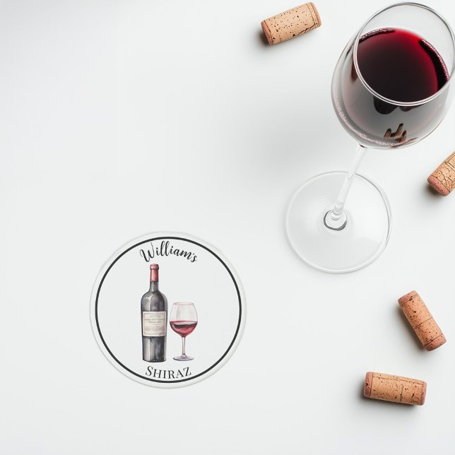 Alegre do Vinho Tinto –  Porta-Copos Personalizado (Personalised red wine stone coaster)
