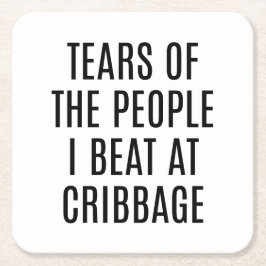 Alegre Porta-Copos de Cribbage Lágrimas das Pessoa