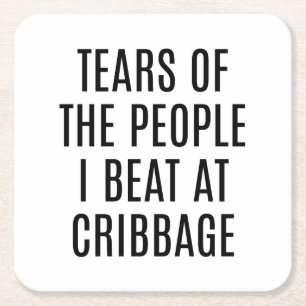 Alegre Porta-Copos de Cribbage Lágrimas das Pessoa