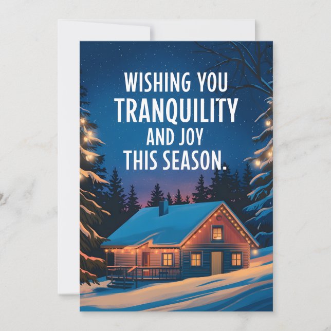 Alegria A Temporada - Cartão de Natal (Frente)