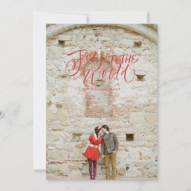 Alegria ao Cartão com fotos de Férias da Família M (Frente)