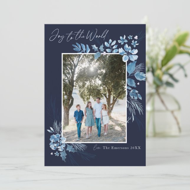 Alegria ao Natal da flor da água mundial (Em pé/Frente)