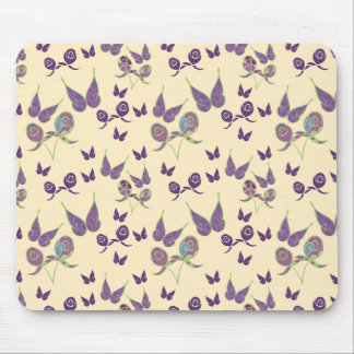 Alegria Borboleta em Mousepad de Creme