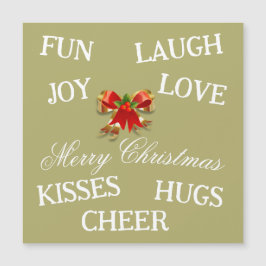 Alegria do Cartão Magnético de Natal