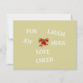 Alegria do Cartões de agradecimentos de Natal