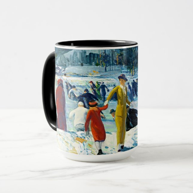 Alegria do Inverno – Caneca de Patinação no Gelo B (Frente Esquerda)