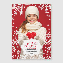 Alegria e alegria. Cartões com fotos Magnéticos de