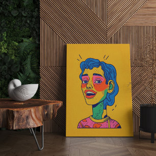 Alegria E Felicidade - Poster de Arte De Parede Cr
