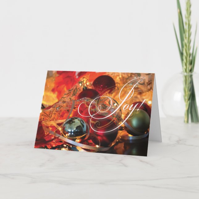 ALEGRIA lindo do cartão de Natal! (Frente)