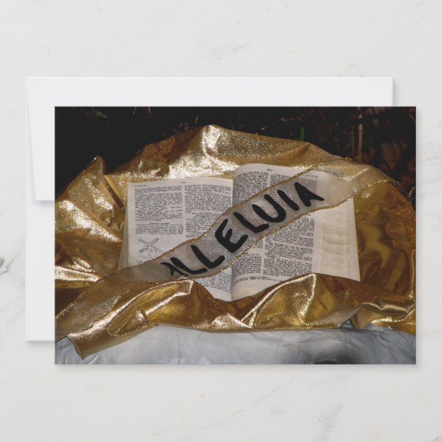 Aleluia (Bíblia e cinza) (Frente)