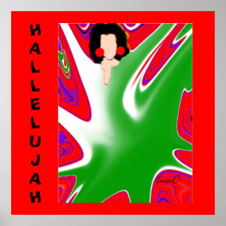 Aleluia! impressão em canvas