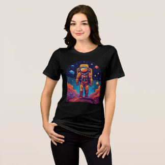 "Além das estrelas: Astronauta Silhouette T-Shirt 