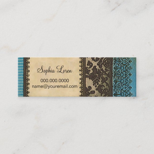 Além do azul ~ Chamando os amigos do Cartão de vis (Frente)