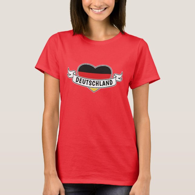 Alemanha Ama camisas e jaquetas de texto personali (Frente)