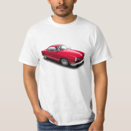 Alemão clássico vermelho Ghia no t-shirt branco
