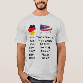 Alemão vs. Inglês - Bitte Por Favor T-Shirt