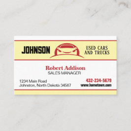 Alerta de Carro, Cartão de visita de Lote de Carro