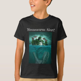 Alerta de Mosasaurus! Camiseta do Dino do Mundo Ju