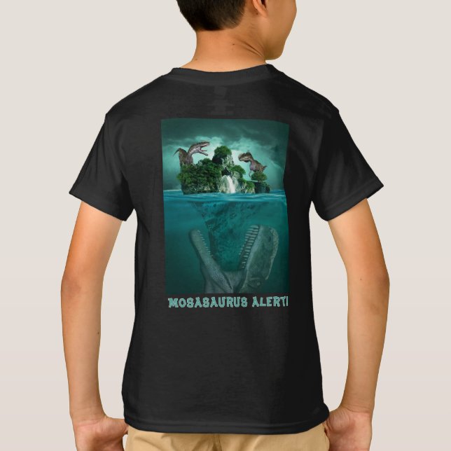 Alerta de Mosassauro! T-Shirt Jurassic World Dino (Verso)