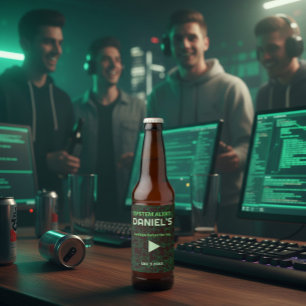 Alerta do Sistema Etiqueta de Cerveja para Festa d